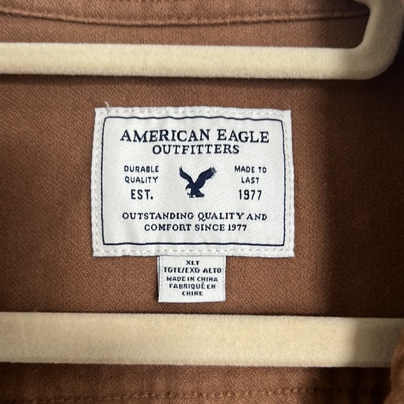 NWOT Mustard Flannel from American Eagle XLT - Picture 2 of 3